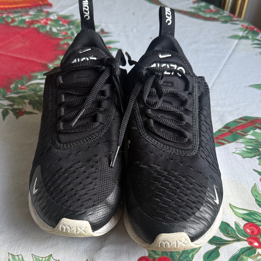 Nike Air Max 270 Black and White Athletic Shoes